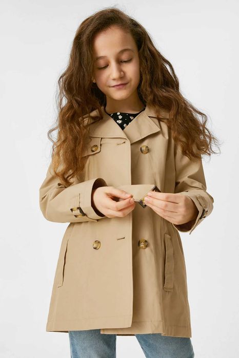 Плащ-тренч для девушек-подростков