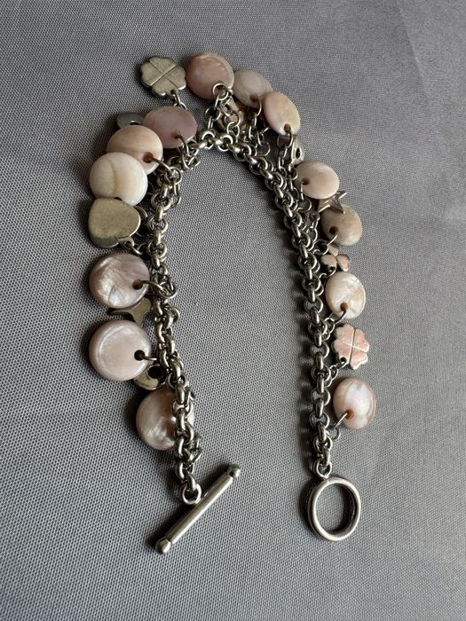 Bratara argint si sidef