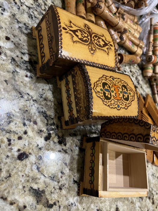 Дървени Цигарета Кутия  Хаванче Чутура