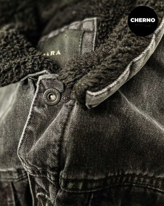Дънково шерпа яке ZARA Denim Trucker Jacket – L•M – РЕЗЕРВИРАНО