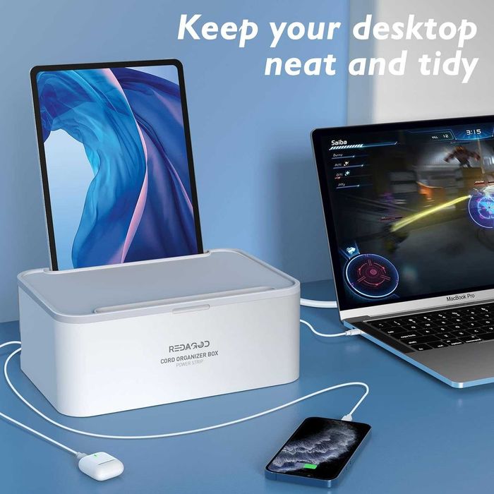 Prelungitor decorativ cu priză de alimentare și întrerupător