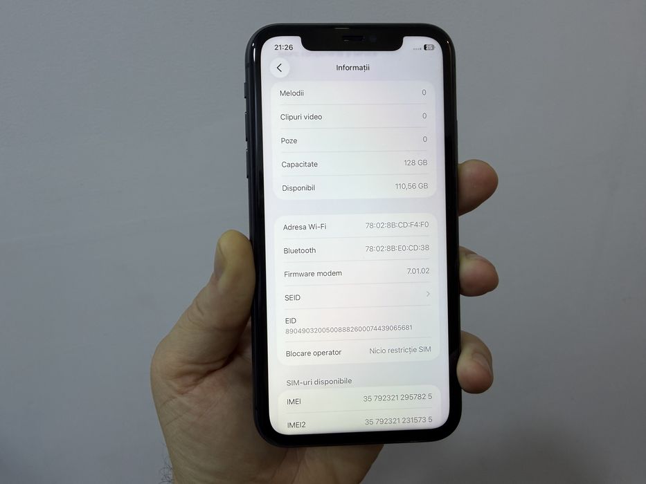 Iphone 11, 128 gb, Black