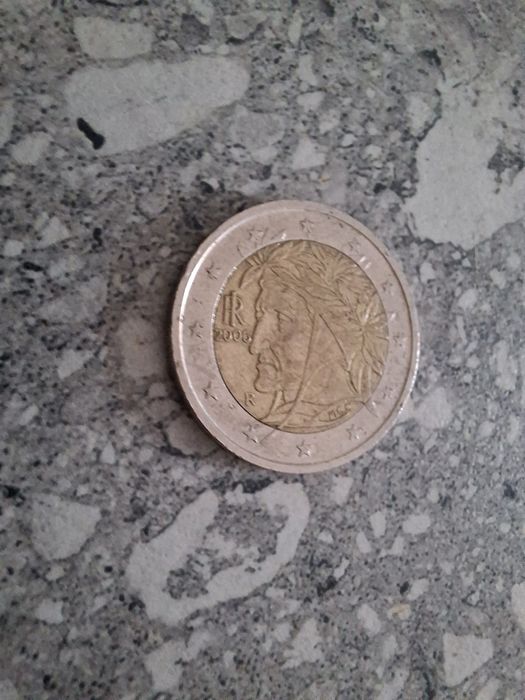 Moneda 2 euro Dante Alighieri