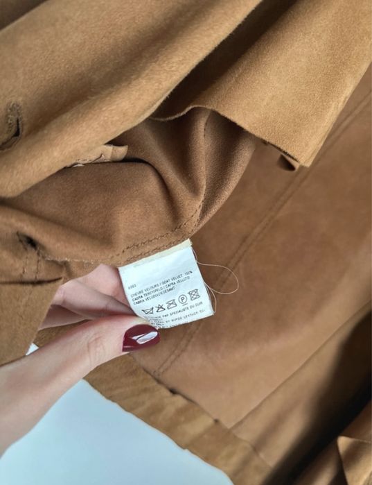 Sacou / jacheta piele intoarsa Gerard Darel