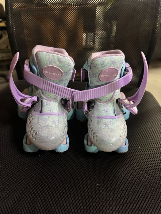 Patine cu rotile Byox Little Beetle Frozen, roți cu două rânduri, 26-29, fete, VIOLET