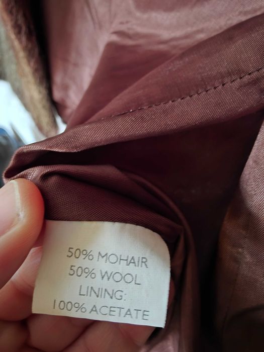 Палто тип сако от мохер и вълна 40 р-р