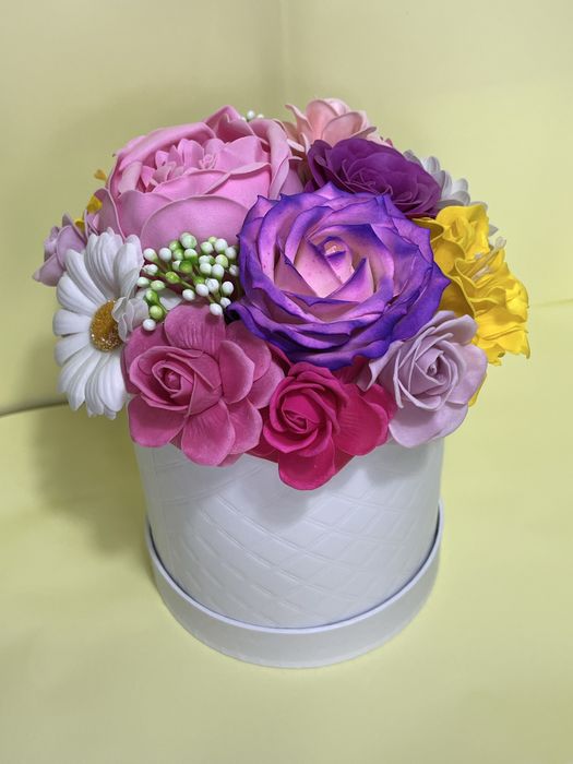 Мыльные цветы розы