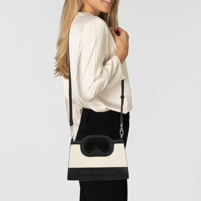 Дамска чанта Karl Lagerfeld  Tote Bag Aviator in Black White