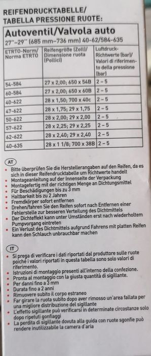 Camera bicicleta 26 - 29 inch cu lichid pana suspensie antipana