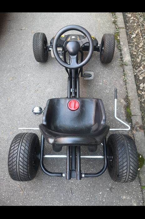 Kart/Cart cu pedale PUKY F1 pentru copii de la 6 la 12 ani, negru