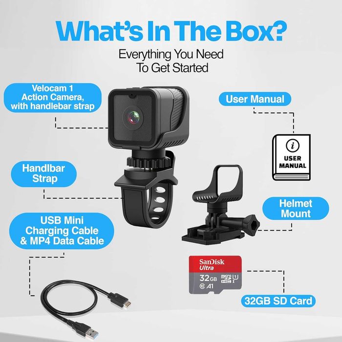 TIROL SUPPLIES Ултралека екшън камера | 170° широкоъгълна