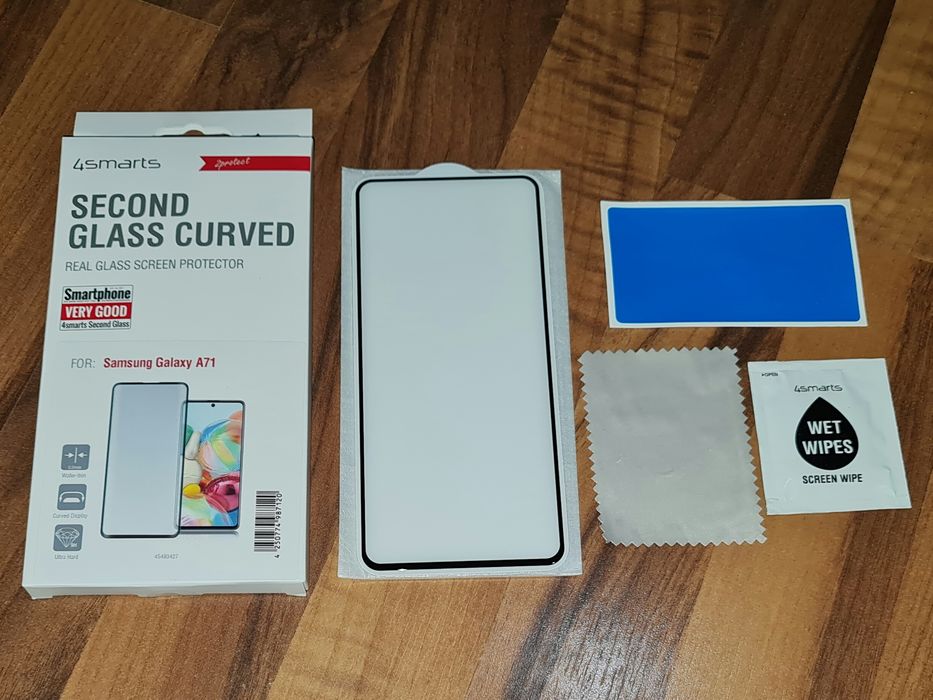 Folie sticla full originala 4Smarts Samsung Galaxy A71 M51 Note10 Lite