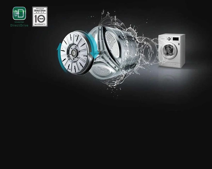 Mașină de Spălat LG, 8kg, 1400rpm I Tehnologie 6 motion .