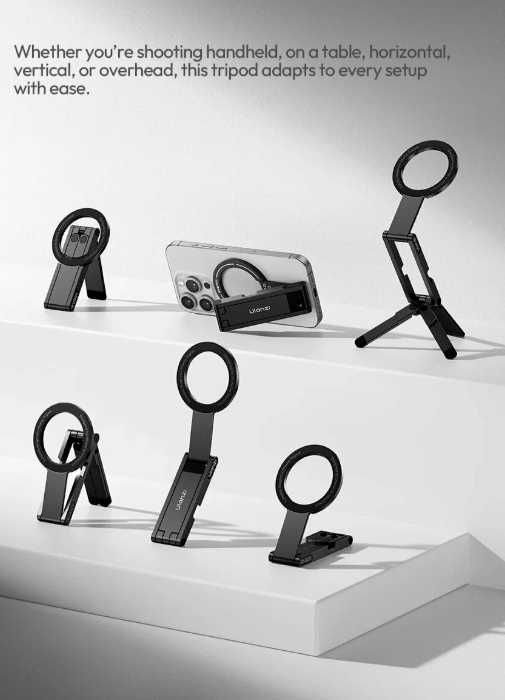 Складной магнитный мини-штатив для телефона akm3