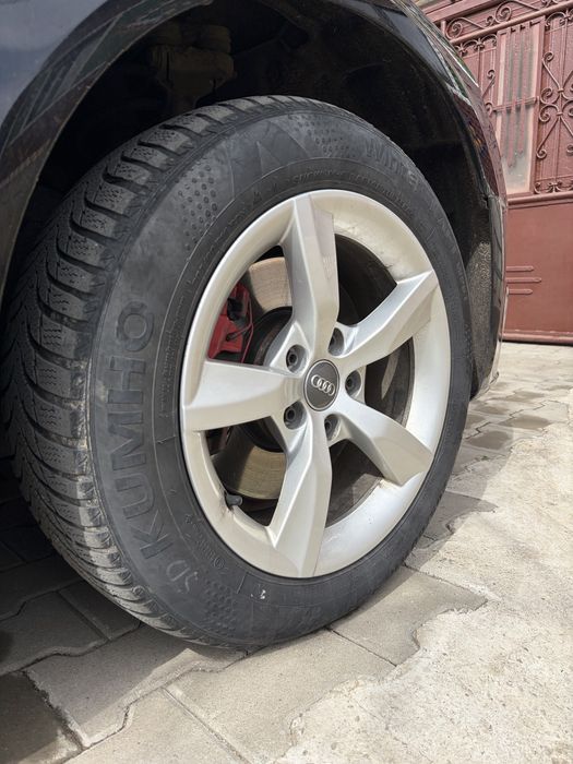Jante concave audi b8/b9  5x112 et 37 7.5j anvelope 205 60 r16 iarna