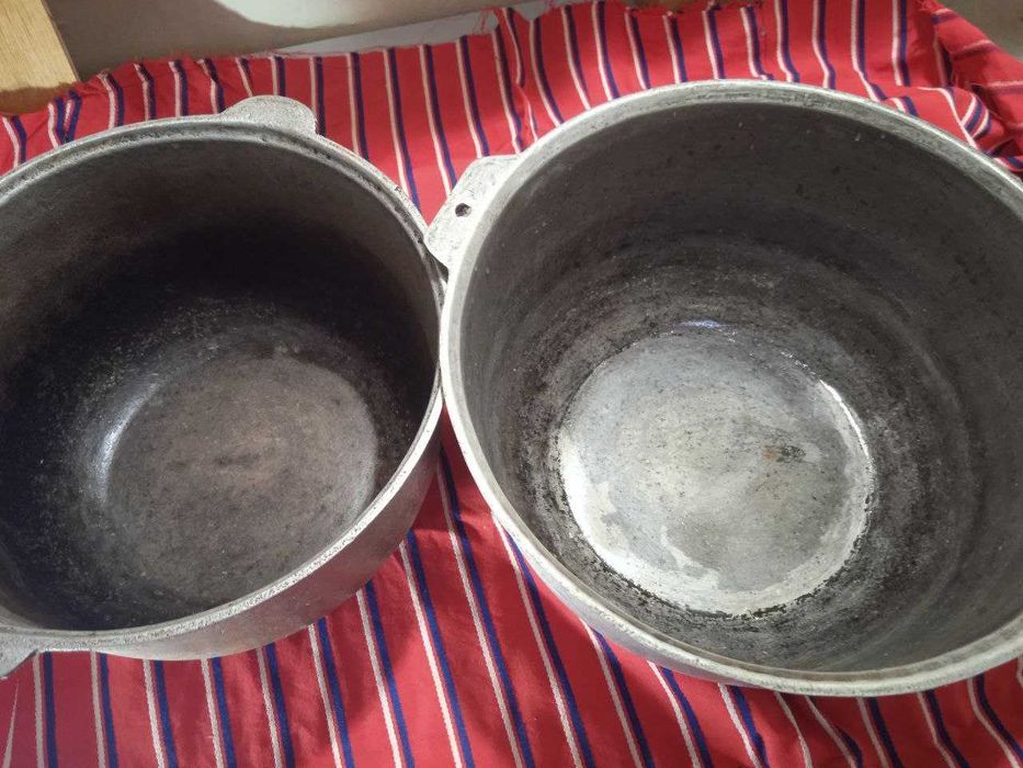 КАЗАНЫ б\у 3х и 4х л, Сковорода с крышкой, Утятница чугунная с крышкой