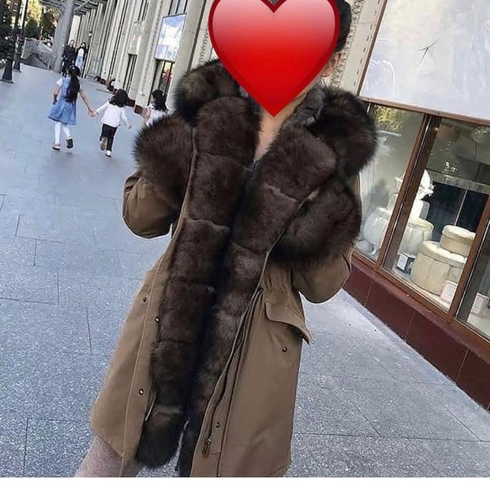 Парка с натуральным мехом