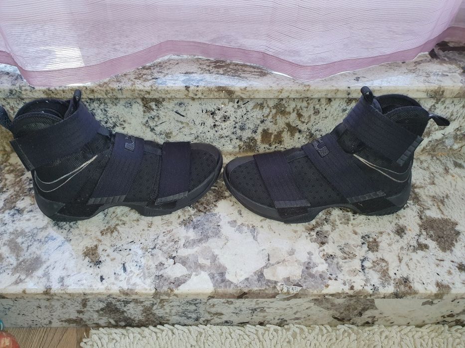 Nike LeBron Soldier 10 Triple Black, Noi, 40