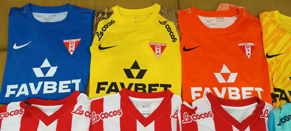 vand colectie de tricouri Super Liga cu UTA ARAD originale de joc sezonul 2025-2026
