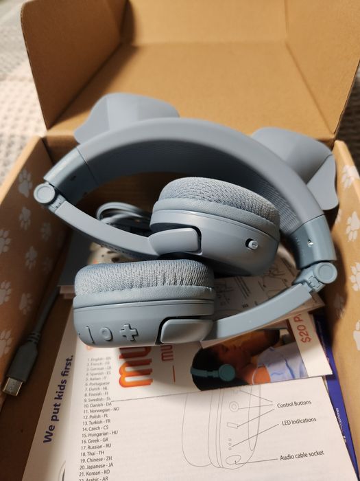 Casti Bluetooth BuddyPhones play ears pentru copii