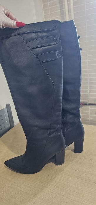 Cizme negre piele naturala