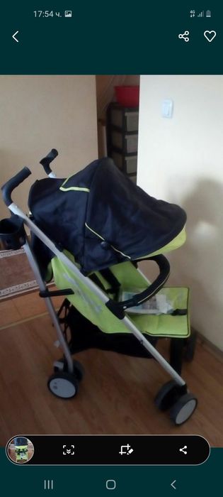 Намалям-Детска количка ХАУК с огромен сенник и чувалче за крачетата