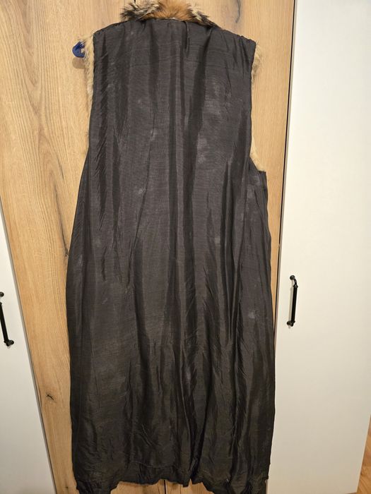 Дамски дълъг елек от естествен косъм, Рокля ZARA