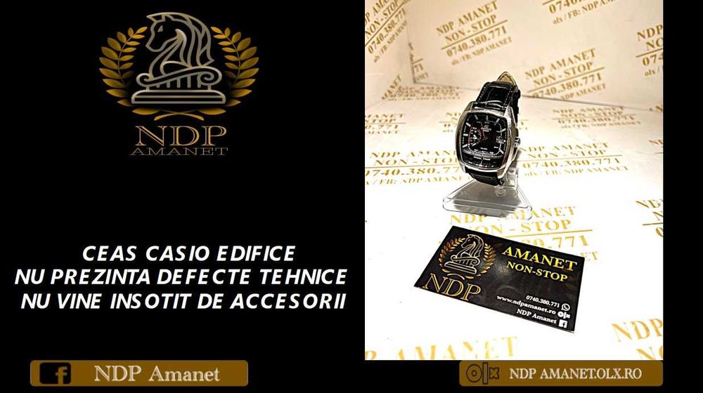 NDP Amanet Calea Mosilor 298  CEAS CASIO EDIFICE (23775)