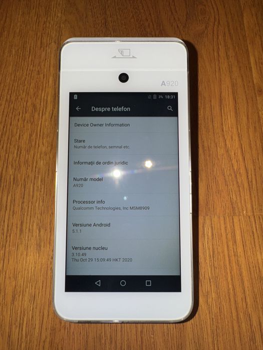 Terminal POS Smart PAX A920 cu imprimantă termică, ca nou, resetat