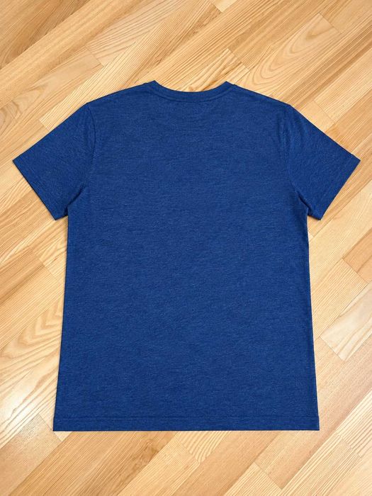 Tricou GANT bărbați, Mărimea M, bumbac, albastru, logo brodat pe piept, mânecă scurtă