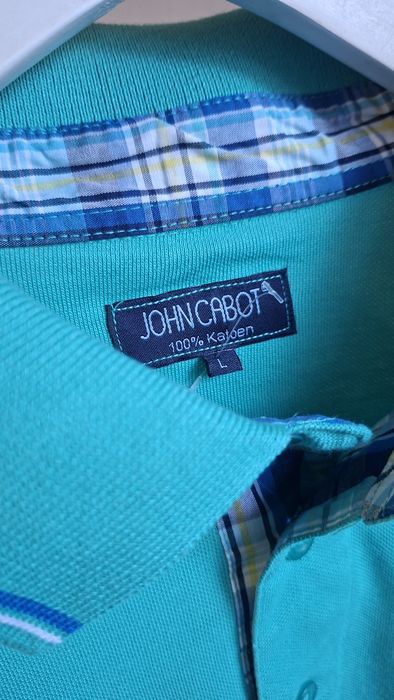 Бирюзовая футболка John Cabot
