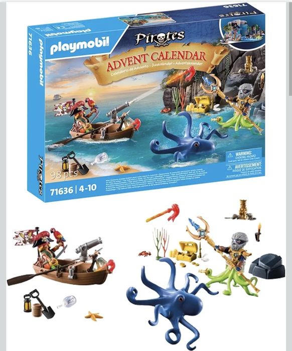 Игрален комплект Коледен Playmobil - Адвент календар: Пирати