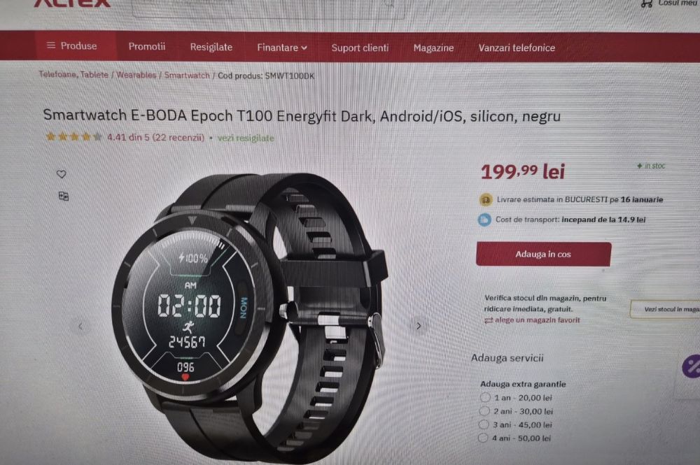 Ceas inteligent Smartwatch E-Boda Epoch T100