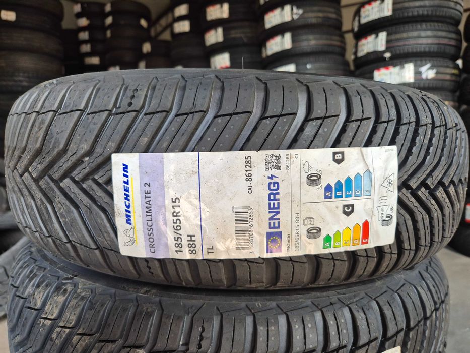4 Anvelope M+S VARA IARNA 4Sezoane - 185/65/15 88H - Michelin Cross Climate 2 - NOU - DOT 4823 !