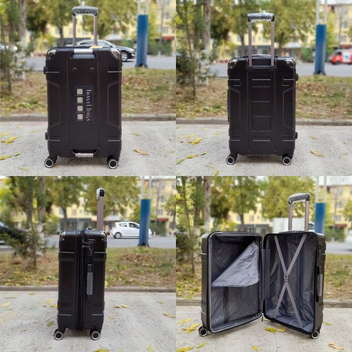 Чемоданы ABS+ Poliykarbanat kulrang  grey  No:1227