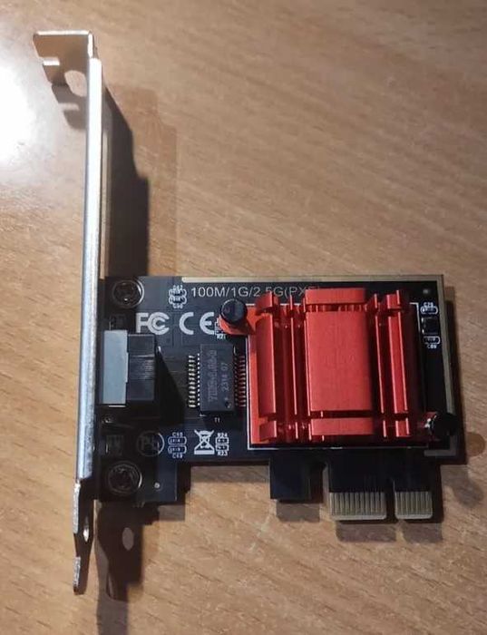 Сетевая карта PCIE на RJ45 2500 Мбит/с
