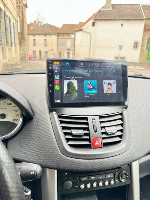PROMO - Navigatie Android 15 Dedicata Peugeot 207 - CarPlay DSP QLed - Camera Marsarier Cadou
