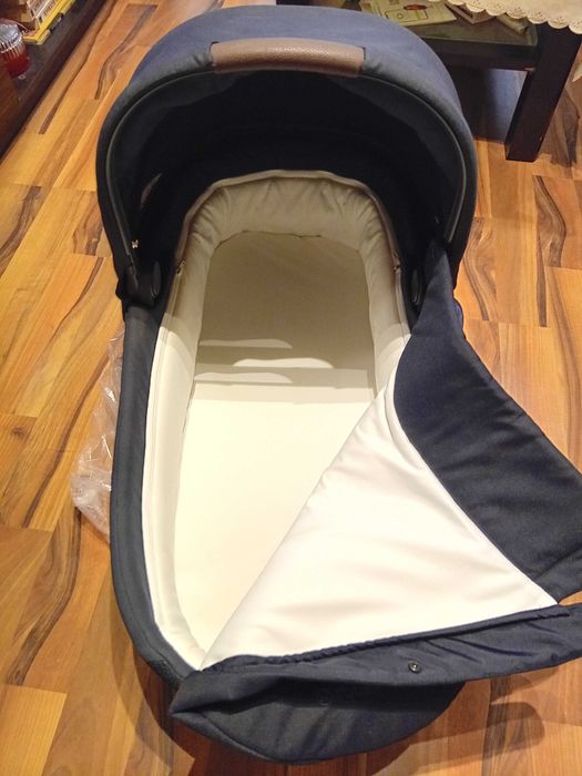 Бебешка количка CYBEX BALIOS S LUX черна с kош за новородено - CYBEX COT S LUX ocean blue син и зимен чувал CYBEX син