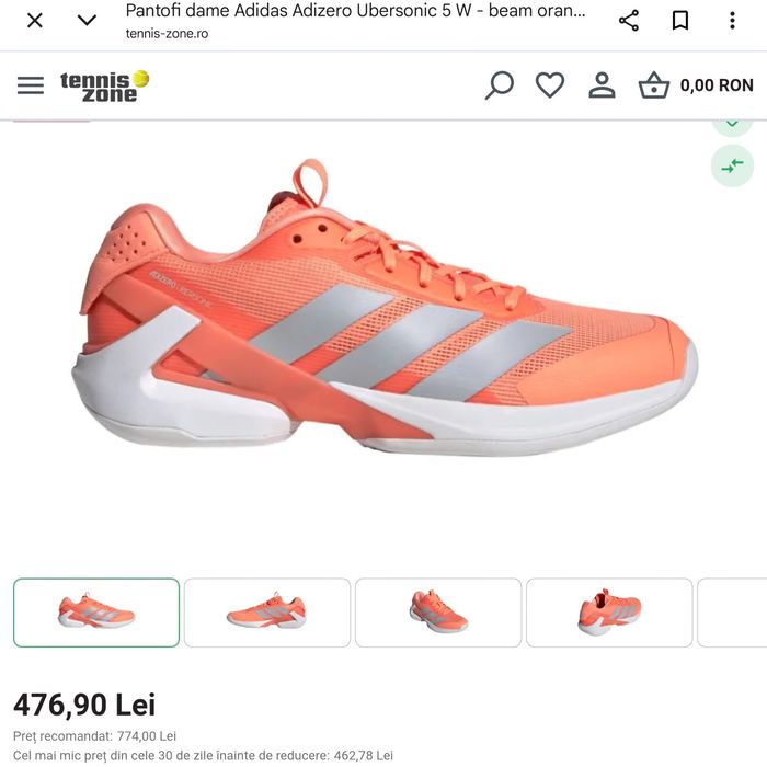 Adidas Ubersonic 5 Clay Tenis Padel NOI | 36 2/3, 37 1/3, 38, 38 2/3, 39 1/3, 40, 40 2/3, 42, 42/3, 43 1/3