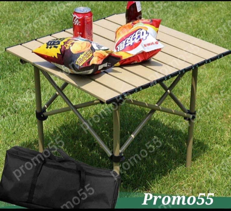 Преносима Сгъваема Маса в Калъф Три Размера за Къмпинг, Пикник,Барбекю