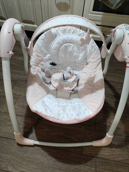 Kikkaboo Бебешка люлка Chillo Hippo Dreams Pink