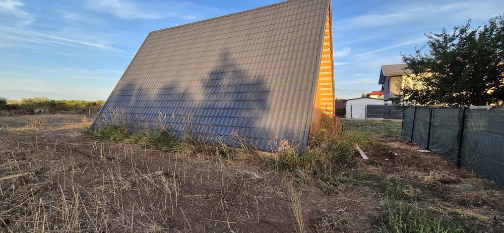 Vand teren 500mp si cabana A-frame in Dragomisesti Deal
