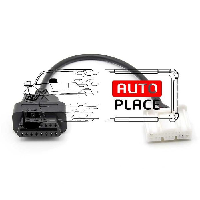 Кабел / Преходник / Адаптер 20 пина Tesla Model S / X Delphi Autocom