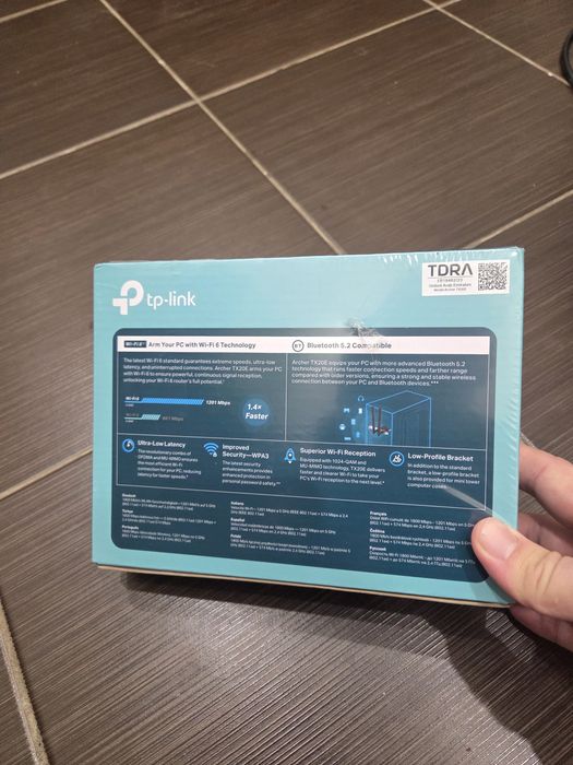 Wi-Fi 6 + Bluetooth 5.2 адаптер TP-Link Archer TX20E (AX1800)