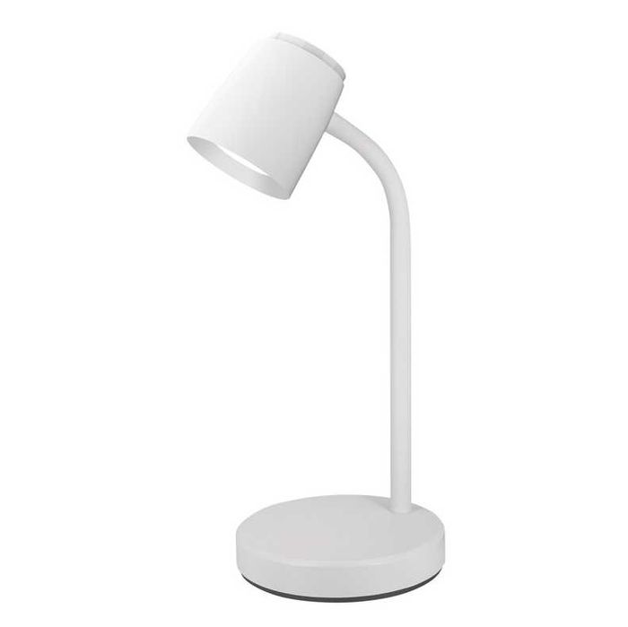 Lampă de Birou LED ORO VERO Alba, 4.5W, Braț Flexibil, Design Modern