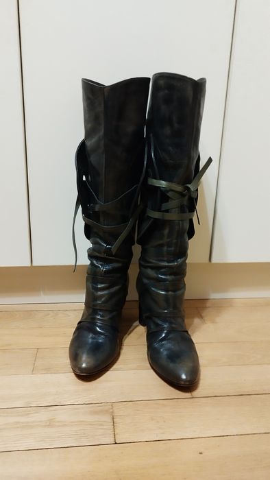 Италиански ботуши от естествена кожа