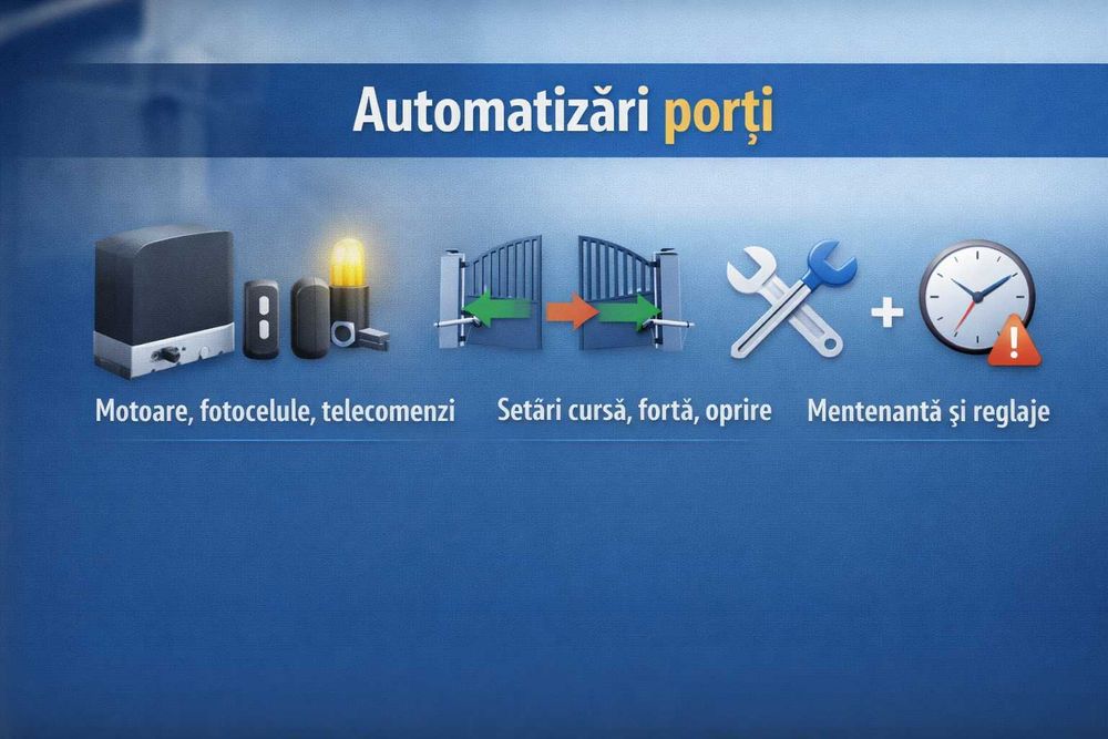 Camere , alarme, video-interfon, automatizari porți, Wi-Fi, electrică