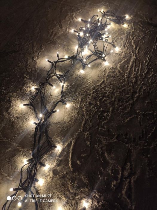 Гирлянды 10 м теплый цвет