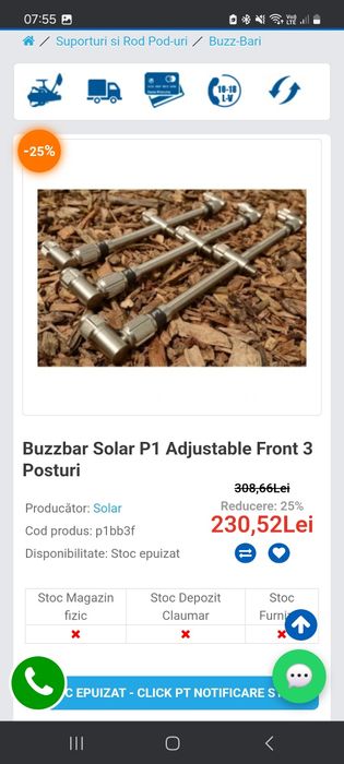 Rod pod-uri inox 3 posturi: solar grand tourer p1/worldwide,  prologic