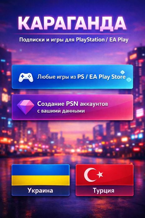 Подписки PS Plus + + EA Play / PS4 и PS5